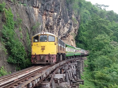 Kanchanaburi-deadrailway Reisschema Thailand, Kanchanaburi