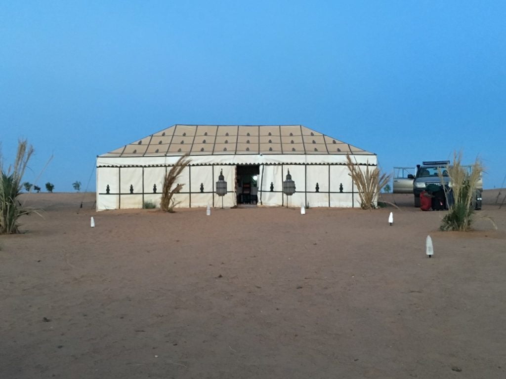 Tentenkamp woestijn